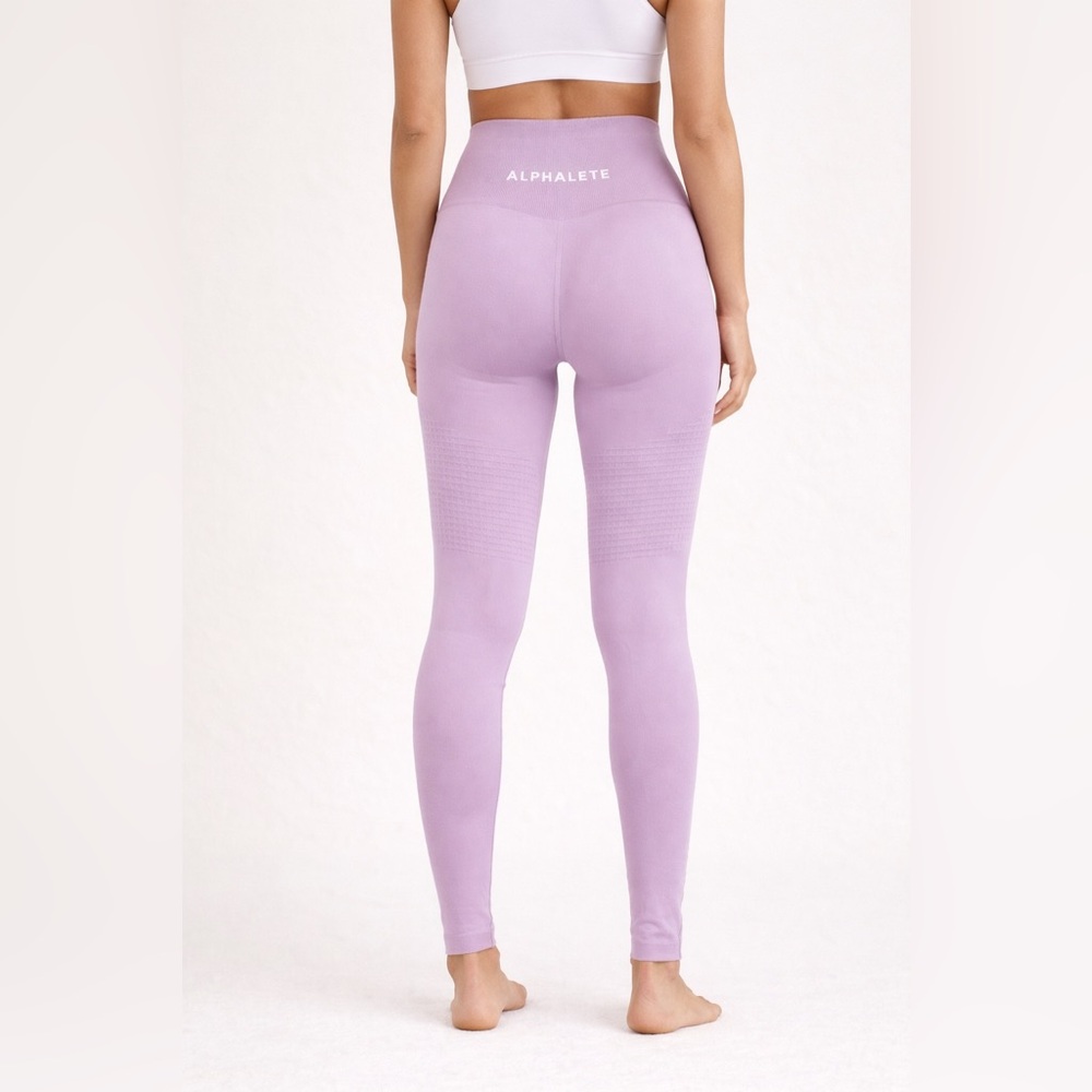Alphalete Halo Seamless Leggings Women's Small Bloom Pink High Rise Yoga Activew